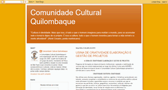 Desktop Screenshot of comunidadequilombaque.blogspot.com