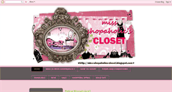 Desktop Screenshot of miss-shopaholics-closet.blogspot.com