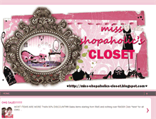 Tablet Screenshot of miss-shopaholics-closet.blogspot.com