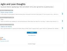 Tablet Screenshot of leanandagilethoughts.blogspot.com