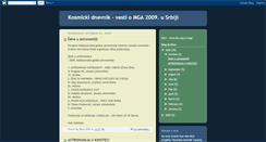 Desktop Screenshot of kosmicki-dnevnik.blogspot.com