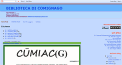 Desktop Screenshot of bibliotecadicomignago.blogspot.com