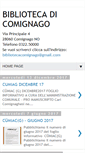Mobile Screenshot of bibliotecadicomignago.blogspot.com