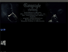 Tablet Screenshot of gangstyle-clothing-oficial.blogspot.com