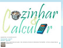 Tablet Screenshot of cozinharecalcular.blogspot.com