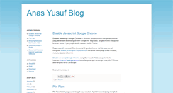 Desktop Screenshot of anasyusufblog.blogspot.com