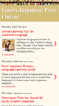 Mobile Screenshot of learnjapanesefreeonline.blogspot.com
