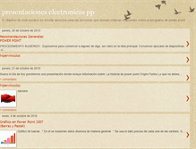Tablet Screenshot of presentacioneselectronicaspp.blogspot.com