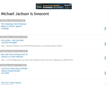 Tablet Screenshot of michaeljacksonisinnocent.blogspot.com