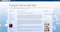 Desktop Screenshot of camgirl-advice.blogspot.com