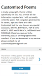 Mobile Screenshot of customisedpoems.blogspot.com