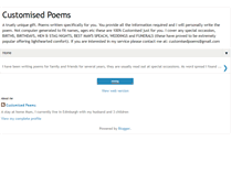 Tablet Screenshot of customisedpoems.blogspot.com