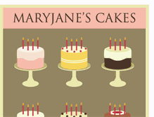 Tablet Screenshot of maryjanescakes.blogspot.com