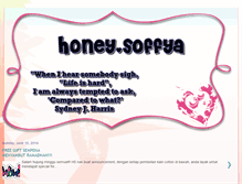 Tablet Screenshot of honeysoffya.blogspot.com