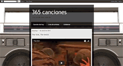 Desktop Screenshot of 365canciones365dias.blogspot.com