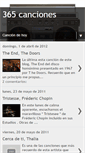 Mobile Screenshot of 365canciones365dias.blogspot.com