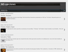 Tablet Screenshot of 365canciones365dias.blogspot.com