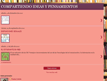 Tablet Screenshot of compartiendoideasypensamientos.blogspot.com