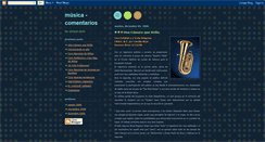 Desktop Screenshot of ceciliarojomusicacomentarios.blogspot.com