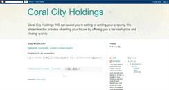 Desktop Screenshot of coralcityholdings.blogspot.com