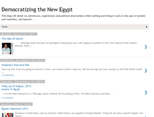 Tablet Screenshot of democratizingegypt.blogspot.com