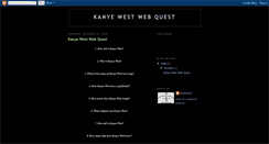 Desktop Screenshot of bigboss24-kanyewestwebquest.blogspot.com