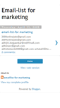 Mobile Screenshot of email-listformarketing.blogspot.com