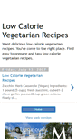 Mobile Screenshot of low-calorie-vegetarian-recipes.blogspot.com