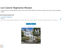 Tablet Screenshot of low-calorie-vegetarian-recipes.blogspot.com