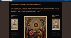 Desktop Screenshot of eucharisticadoration.blogspot.com