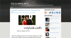 Desktop Screenshot of col3lanka.blogspot.com