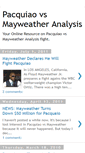 Mobile Screenshot of pacquiao-vs-mayweather-analysis.blogspot.com