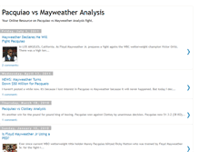 Tablet Screenshot of pacquiao-vs-mayweather-analysis.blogspot.com