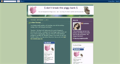 Desktop Screenshot of dontbreakthepiggybank.blogspot.com