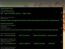 Tablet Screenshot of newhomebaptistchurch.blogspot.com