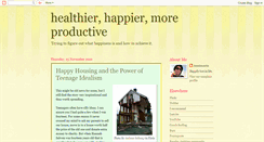 Desktop Screenshot of healthierhappiermoreproductive.blogspot.com