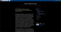 Desktop Screenshot of efwwrestling.blogspot.com