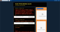 Desktop Screenshot of blogtifosimessinacalcio.blogspot.com