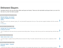 Tablet Screenshot of dishonest-ebayers.blogspot.com