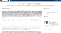 Desktop Screenshot of homecookingschooled.blogspot.com