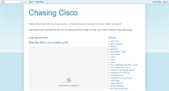 Desktop Screenshot of chasingcisco.blogspot.com