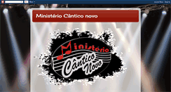 Desktop Screenshot of ministeriocanticonovo.blogspot.com