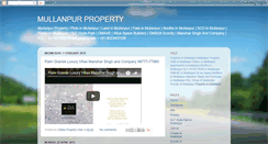 Desktop Screenshot of mullanpurproperty.blogspot.com