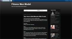 Desktop Screenshot of fitnessmanmodel.blogspot.com