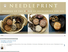 Tablet Screenshot of needleprint.blogspot.com