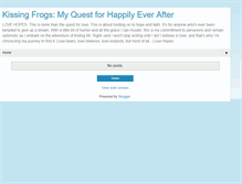 Tablet Screenshot of christiekissingfrogs.blogspot.com