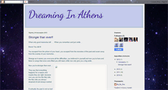 Desktop Screenshot of dreaminginathens.blogspot.com