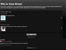 Tablet Screenshot of gene-brown.blogspot.com