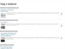 Tablet Screenshot of blogwbudowie.blogspot.com