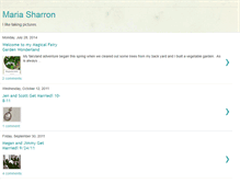 Tablet Screenshot of mariasharron.blogspot.com